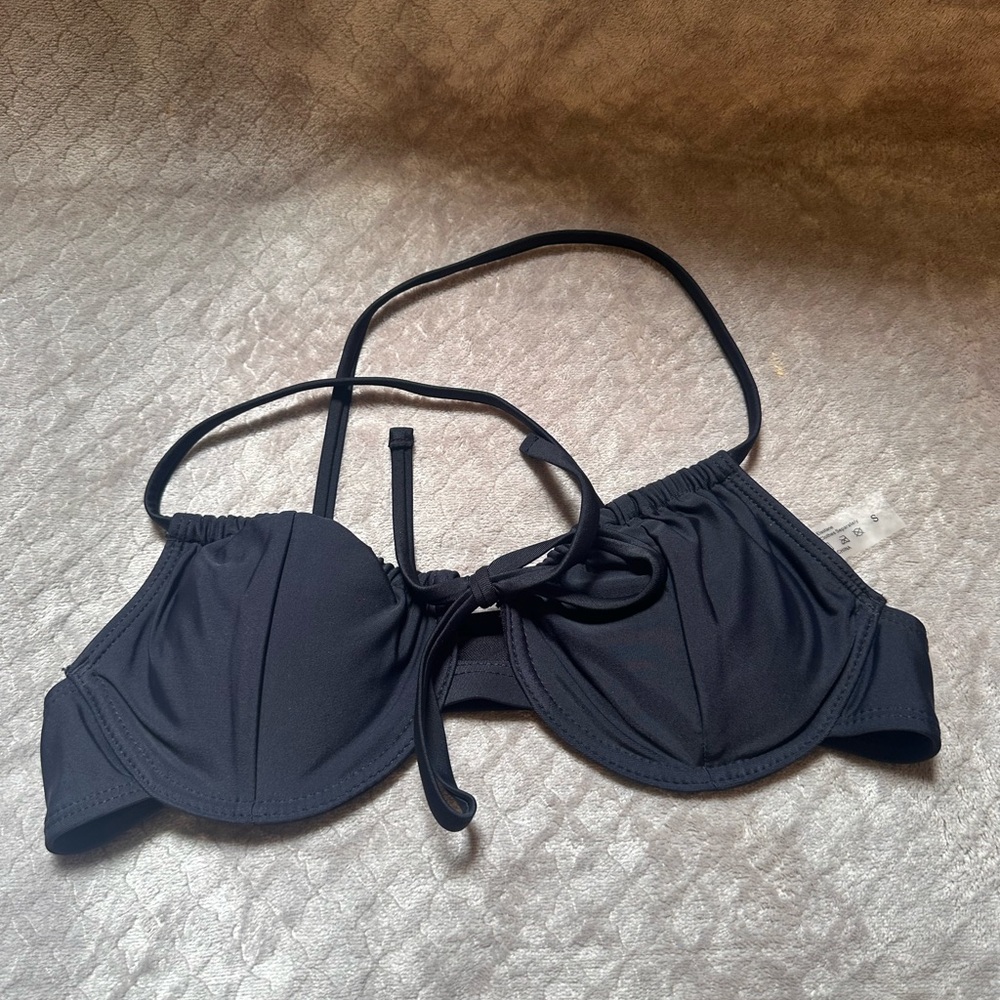 SHEIN Black Bikini Top